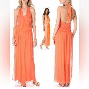 Orange Maxi Dress Alice + Olivia Size small